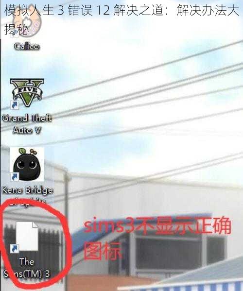 模拟人生 3 错误 12 解决之道:解决办法大揭秘